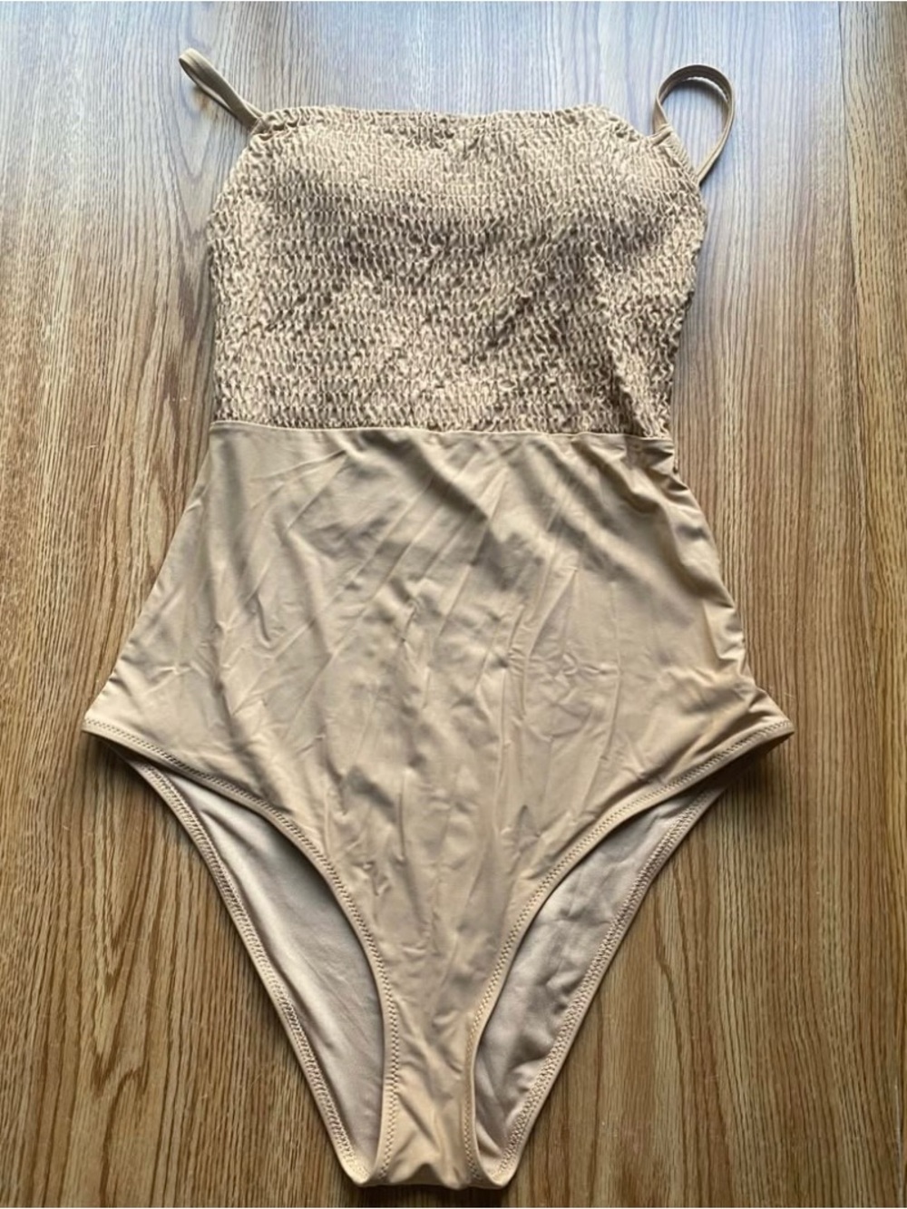 Arie beige Full piece Swim Suit- Long Large (Like New)